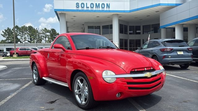 2004 Chevrolet SSR LS in Redline Red — front three-quarter view