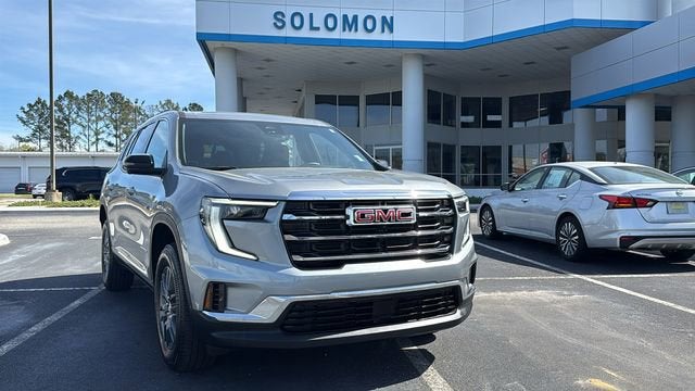 2025 GMC Acadia Elevation in Sterling Metallic — front three-quarter view