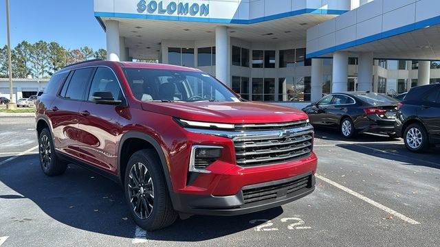 2026 Chevrolet Traverse LT in Radiant Red Tintcoat — front three-quarter view