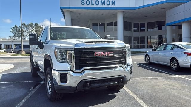2020 GMC Sierra 3500 HD Sierra in Summit White — front three-quarter view