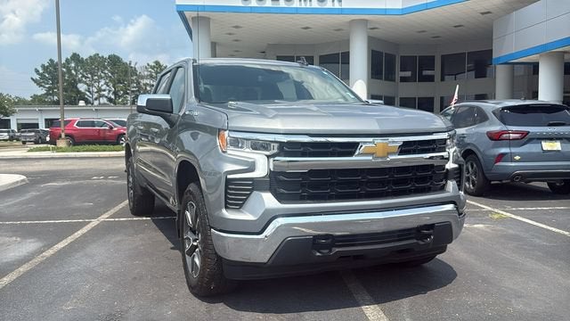 2024 Chevrolet Silverado 1500 LT (2FL) in Sterling Gray Metallic — front three-quarter view