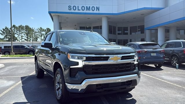 2026 Chevrolet Silverado 1500 LT (2FL) in Cypress Gray — front three-quarter view