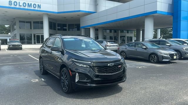 2024 Chevrolet Equinox RS in Mosaic Black Metallic — front three-quarter view