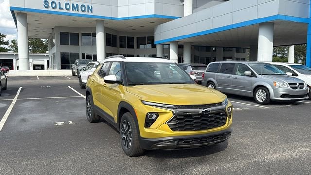 2025 Chevrolet Trailblazer ACTIV in Nitro Yellow Metallic — front three-quarter view